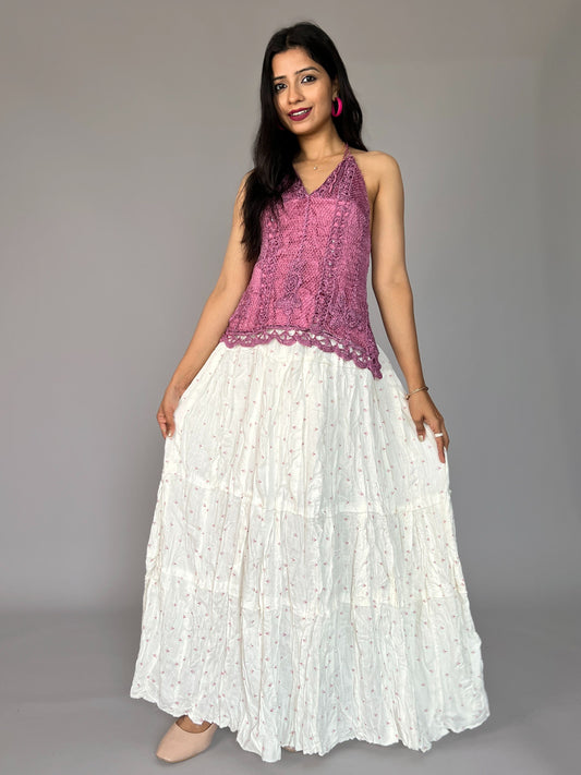 Indo-western Skirt-Top Coord Set