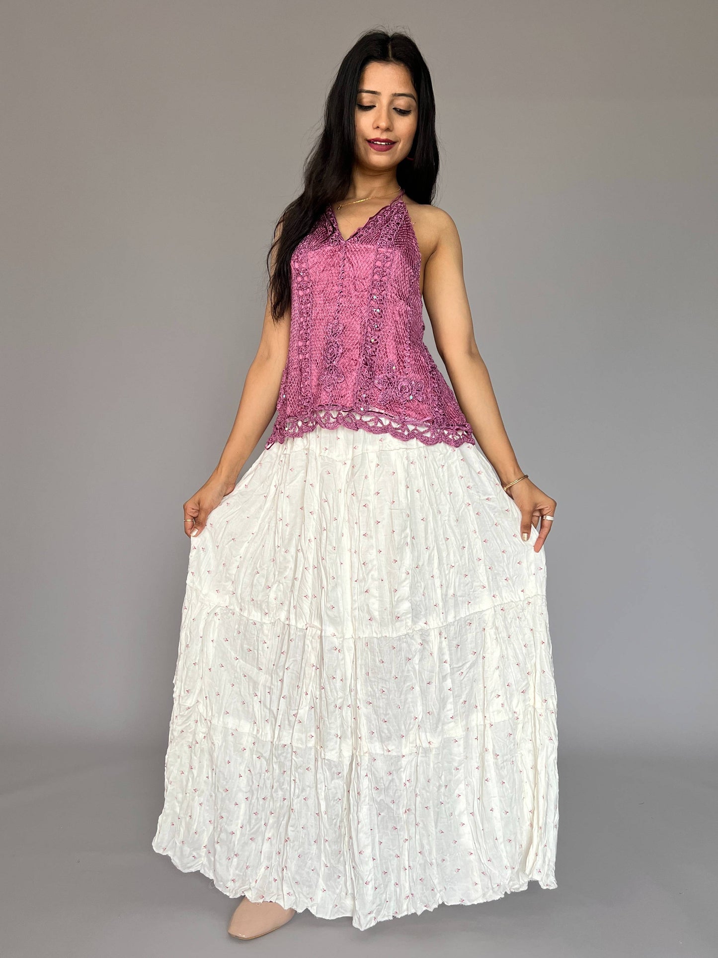 Indo-western Skirt-Top Coord Set