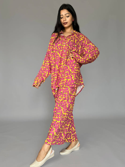 Floral Print 2 Piece Coord Set