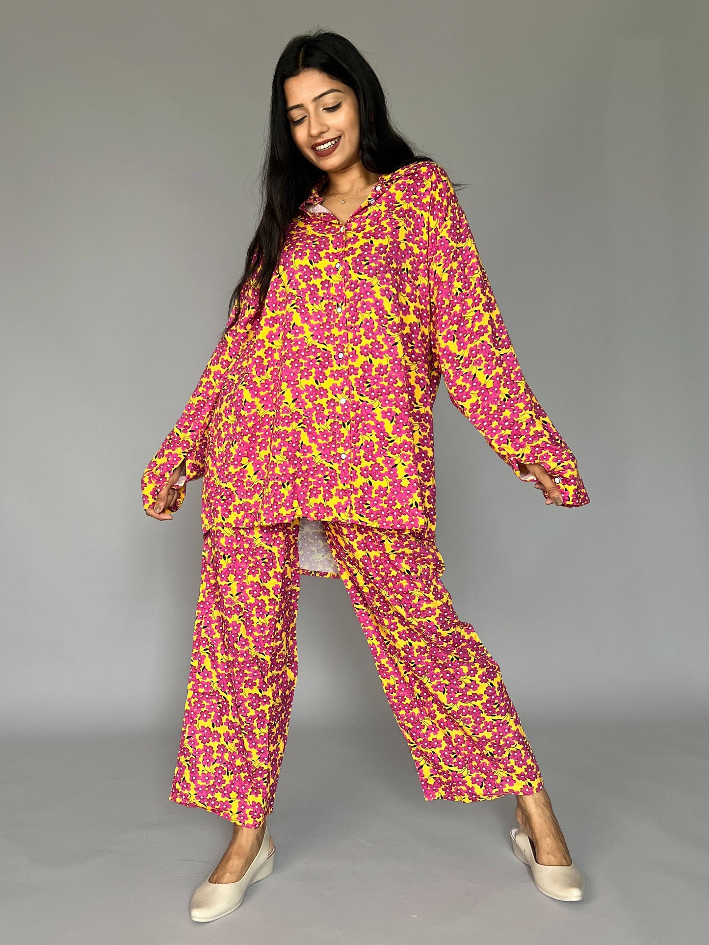 Floral Print 2 Piece Coord Set