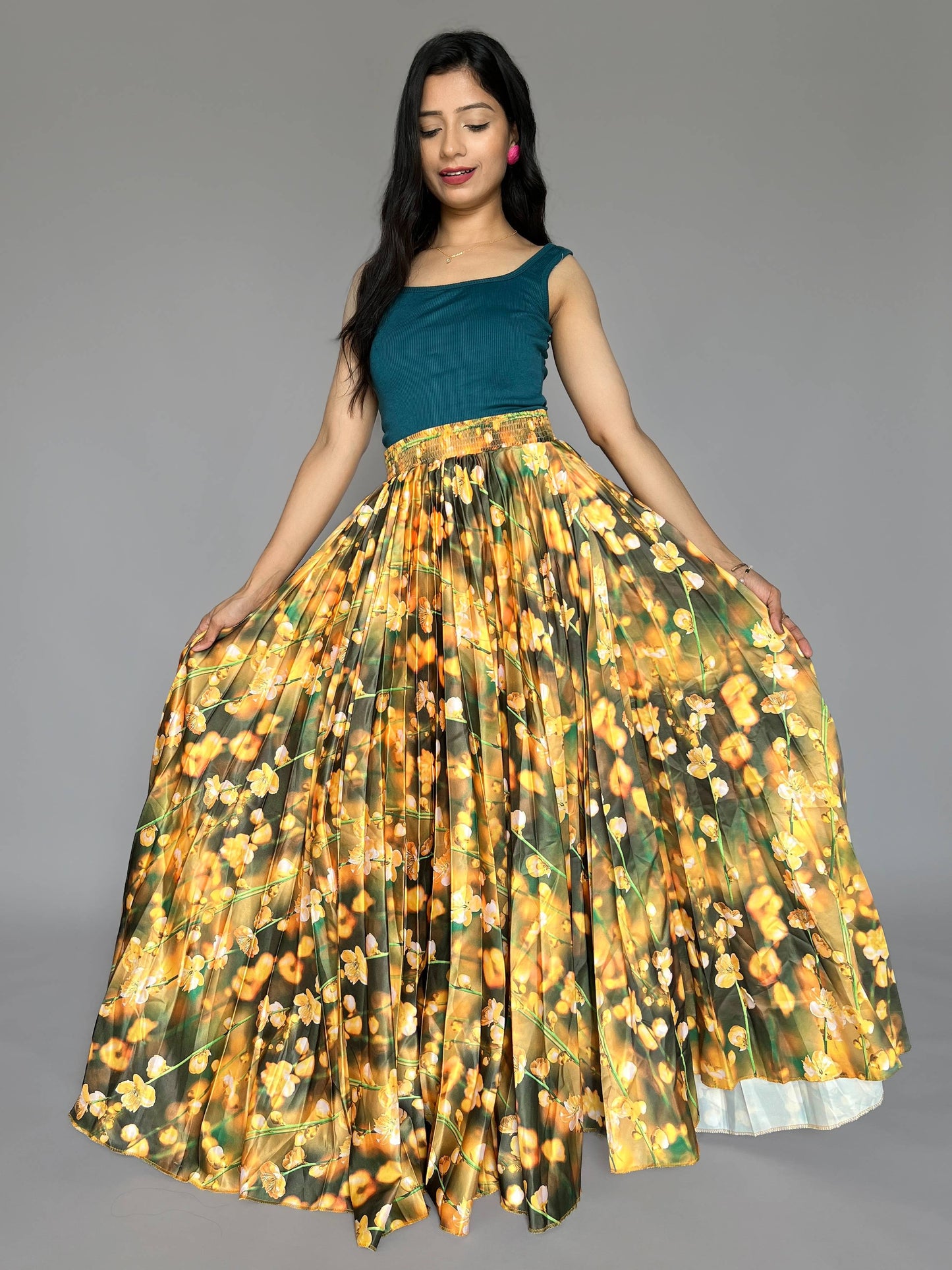 Floral Skirt-Top 2 Piece Coord Set