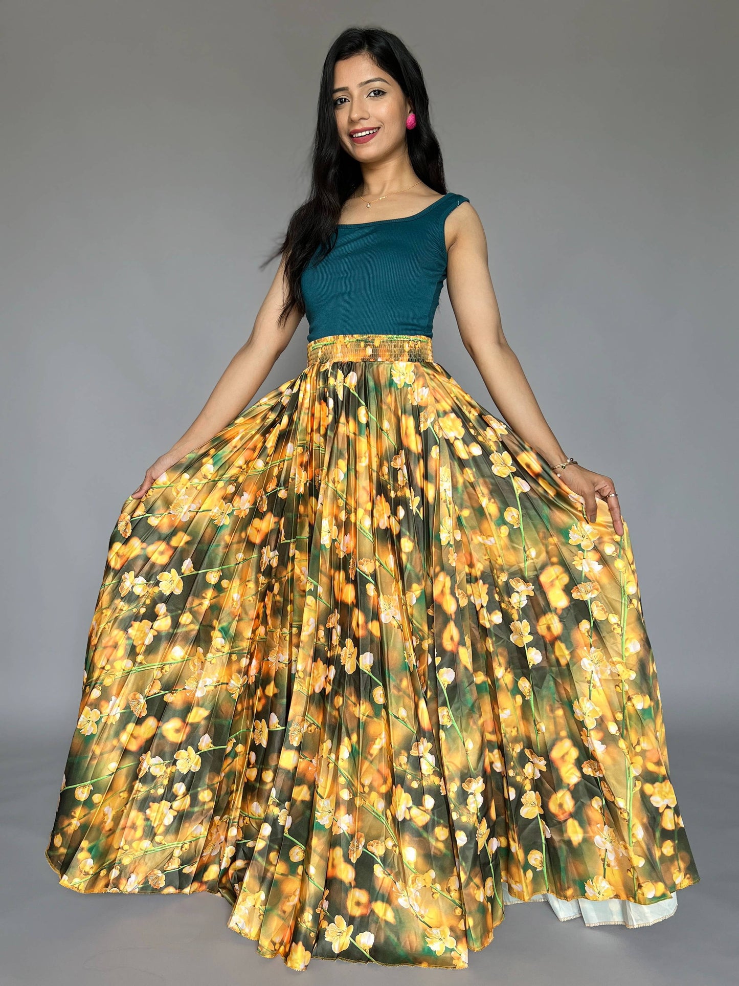 Floral Skirt-Top 2 Piece Coord Set