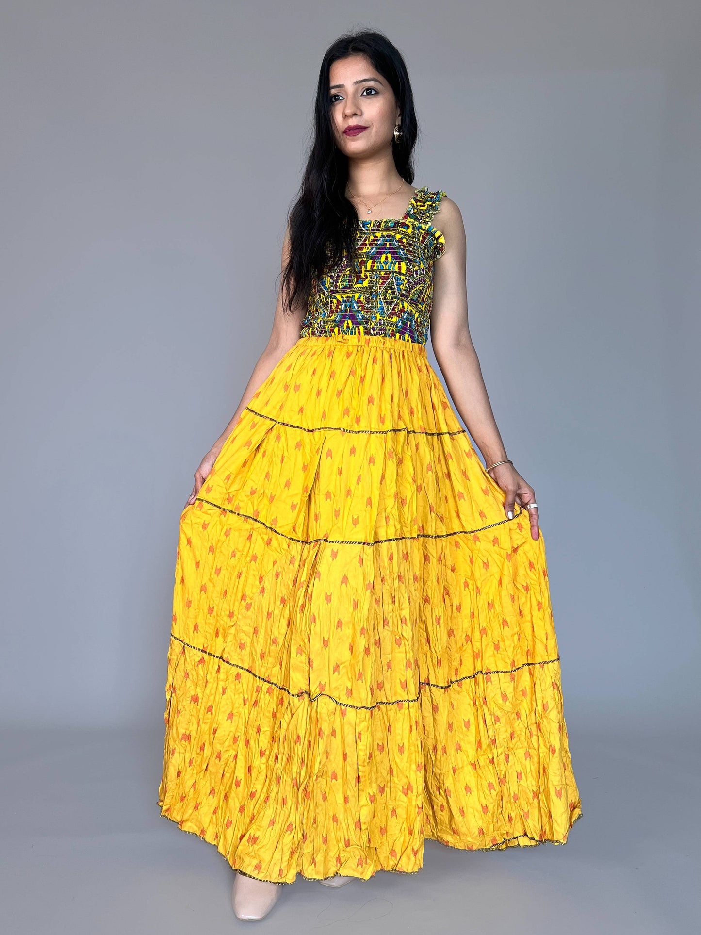 Indo-western Skirt-Top Coord Set
