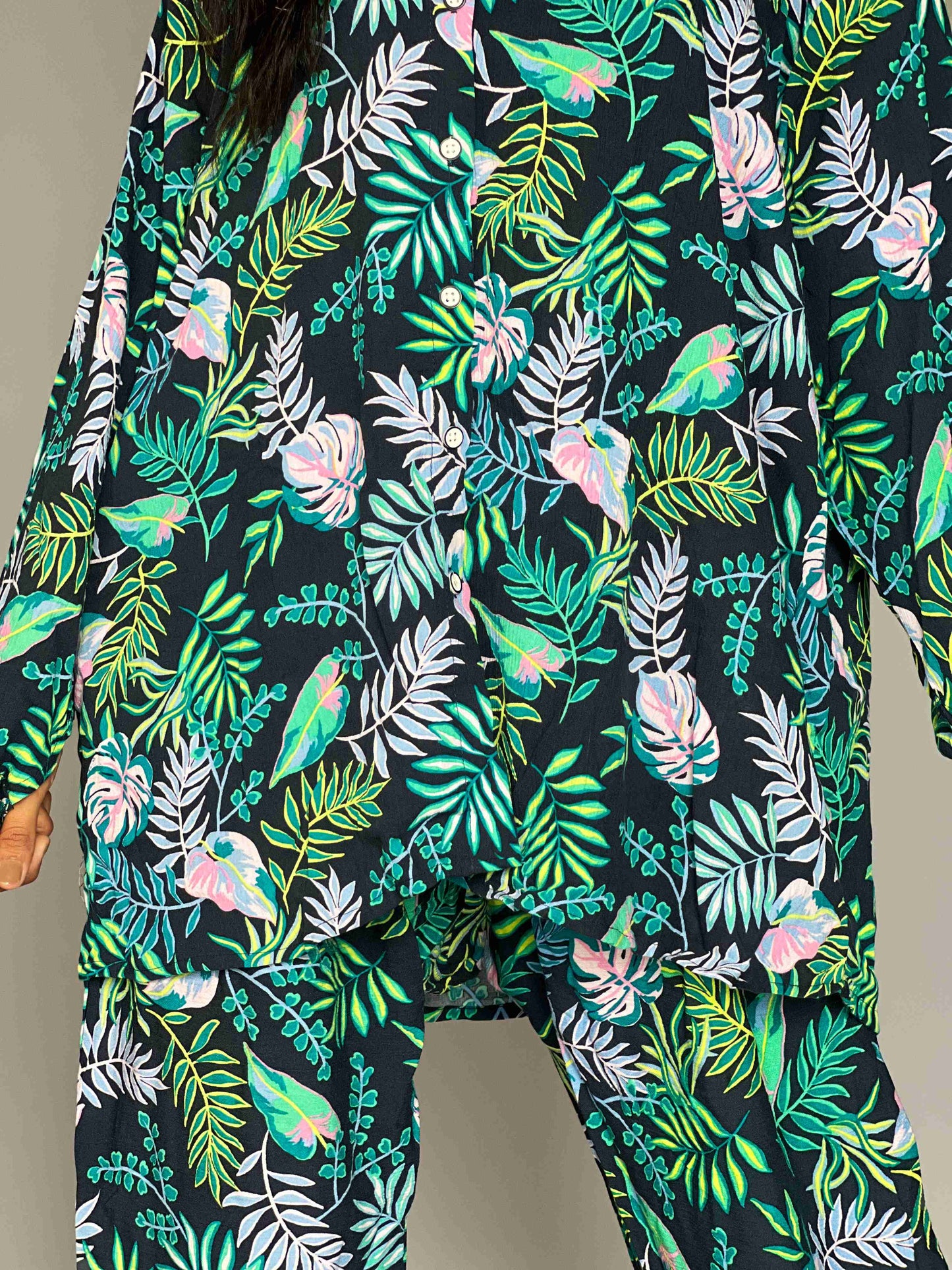 Tropical print 2 piece Coord Set