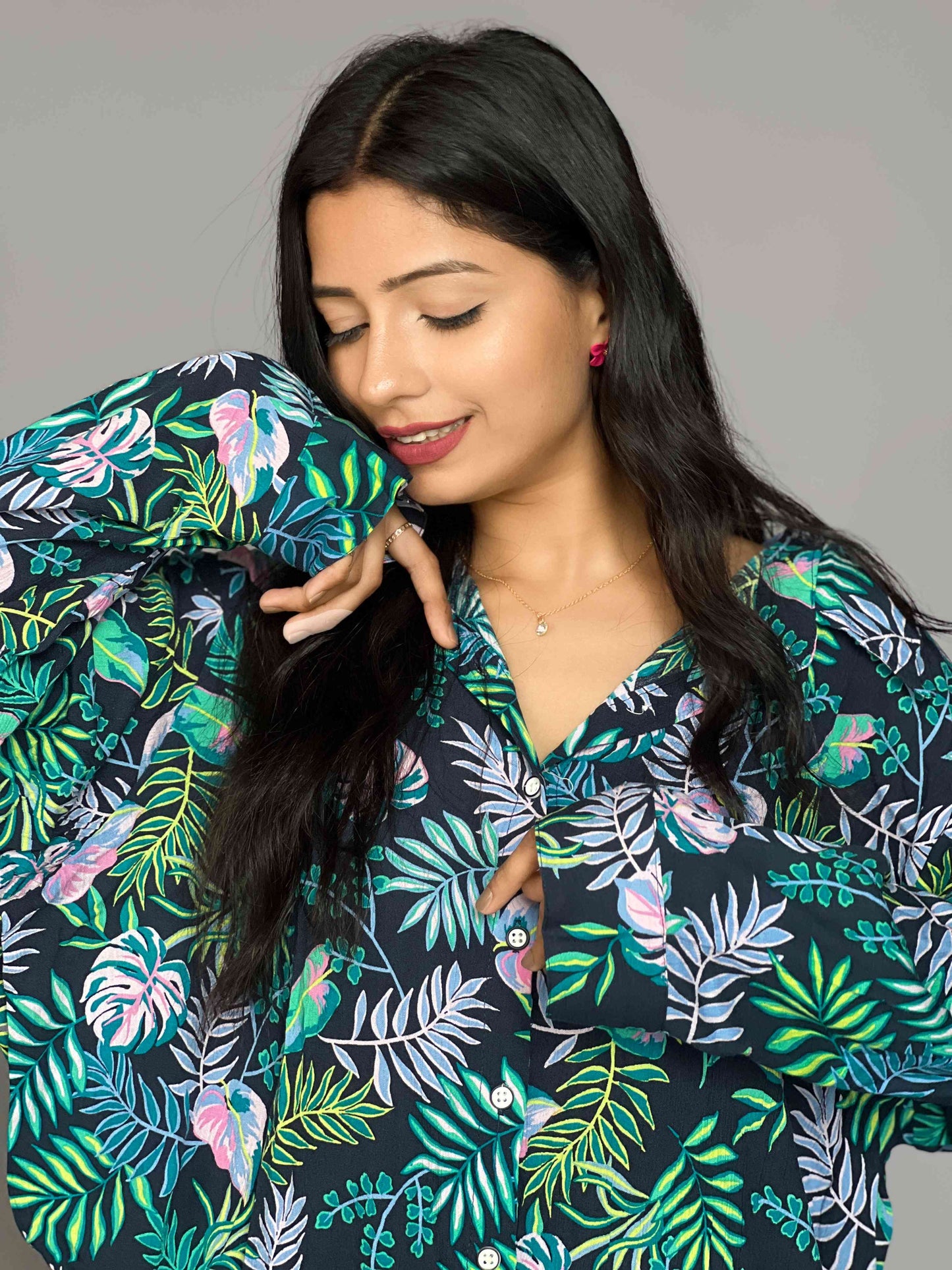 Tropical print 2 piece Coord Set
