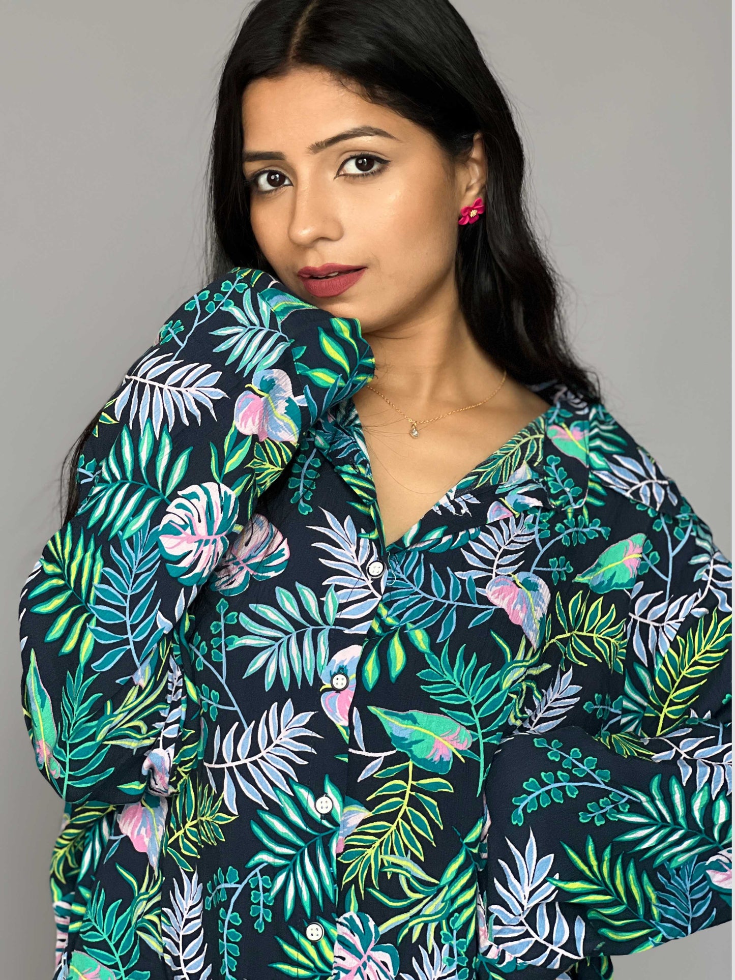 Tropical print 2 piece Coord Set